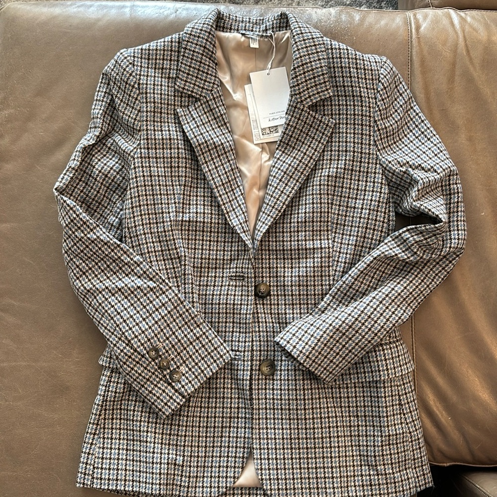 & Other Stories new with tags plaid blazer. Size 0